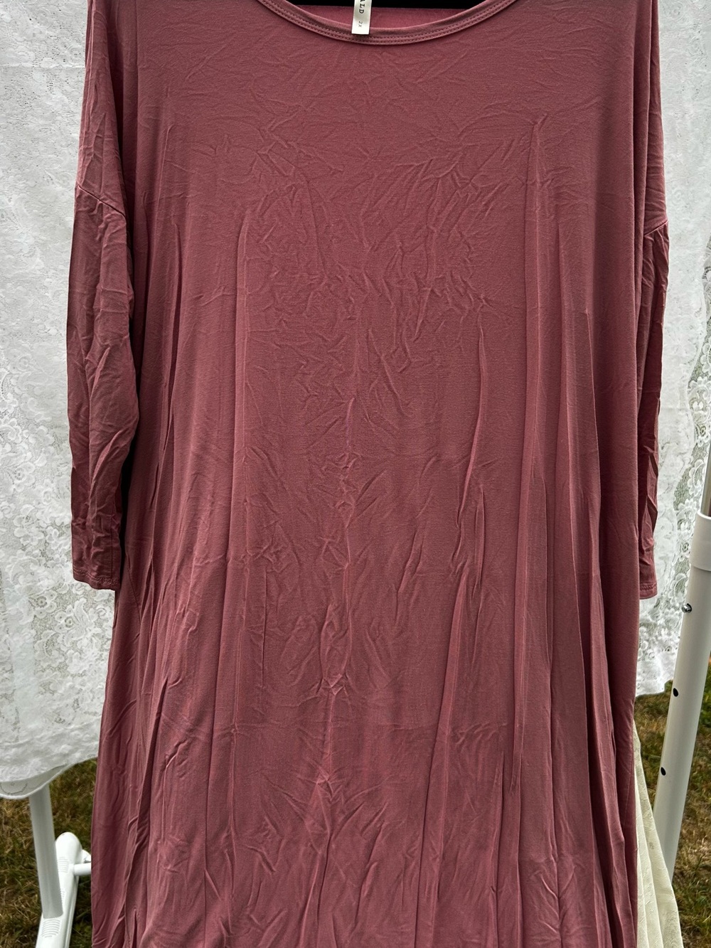 Emerald Dusty Mauve Long Sleeve Top